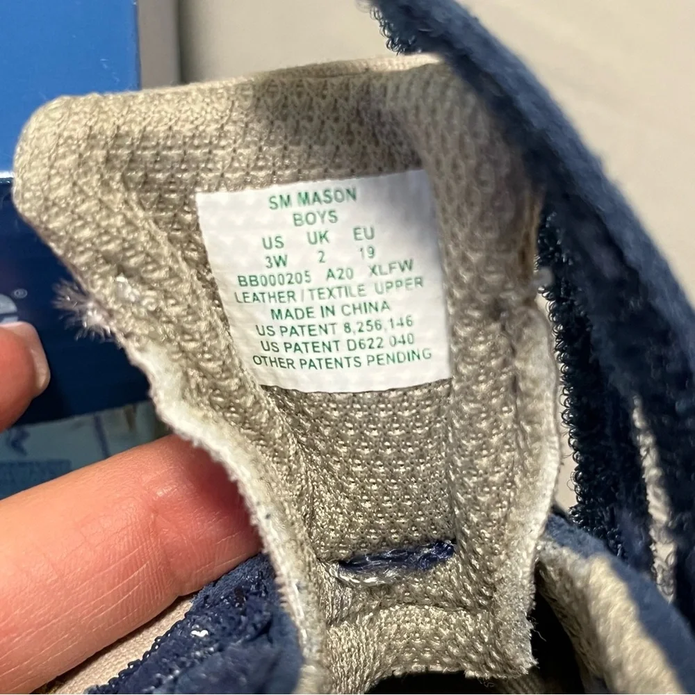Stride Rite Toddler Sneakers in Navy, Tan, and Cream